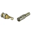 Gold plated Zine Aluminum US Welding free BNC Adapter with screw for monitor cable
