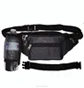 Handsome men stylish netted water bottle fanny pack sport waist bag with 18" extension pouch