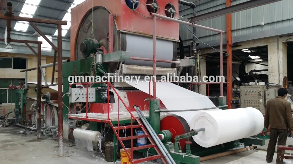High Performance 2400mm Tissue Paper Making Machine,Banana Fiber Paper