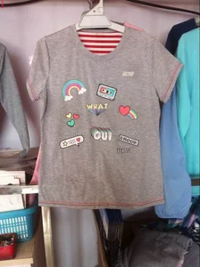 women's cheap plain O-Neck T shirts and ladies'pajama tops women's cheap plain O-Neck T shirts and ladies'pajama tops