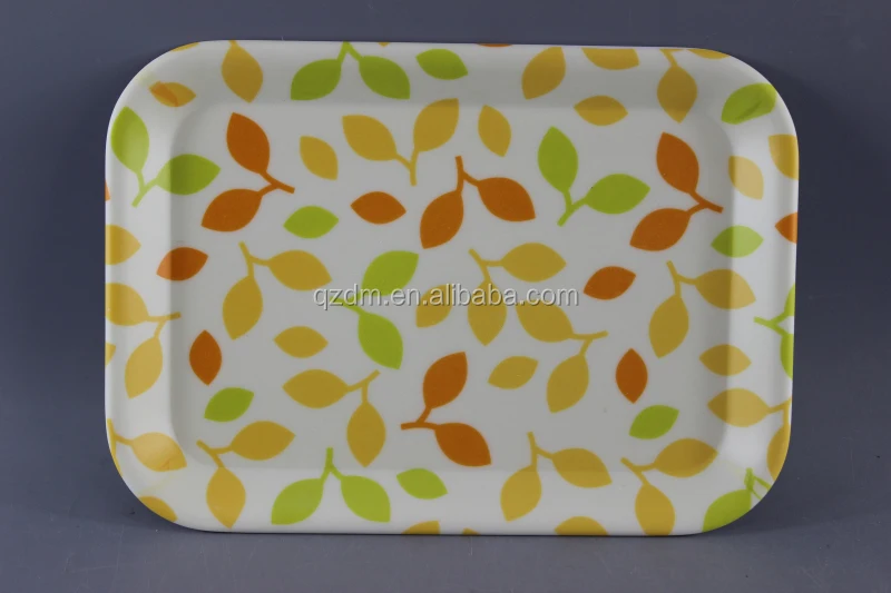 Non-slip surface Melamine tray Plastic Small tray