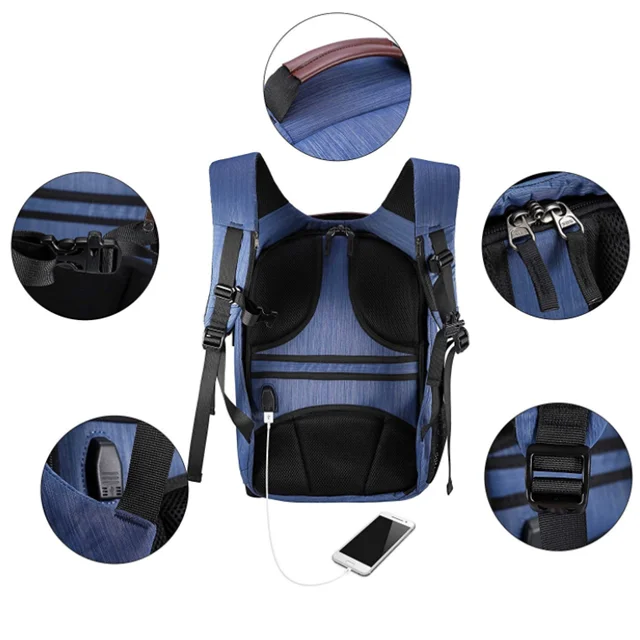 Osgoodway Large Waterproof Professional Photography Camera Backpack Bag for Travel Work