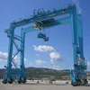 loading and unloading 20ton rubber type double girder container crane cost
