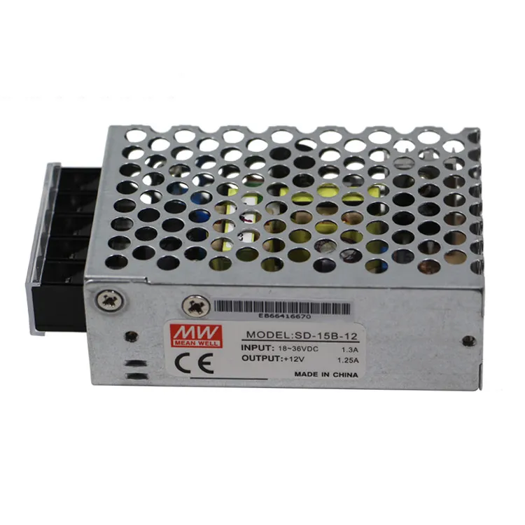 12V SD-15B-12 By MEAN WELL DC//DC 15W CONVERTER