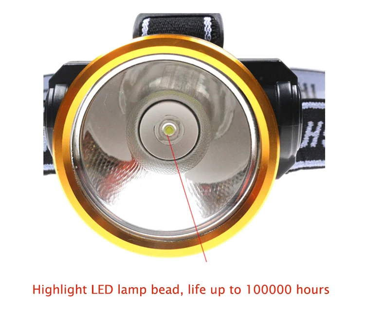 Outdoor Sports Headlight Q5 Led USB Rechargeable Headlamp for Fishing Climbing