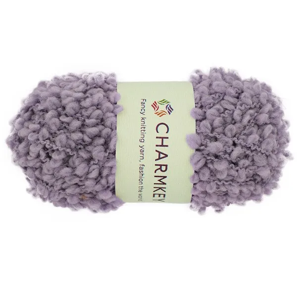 Wholesale 100 Polyester Boucle/loop Yarn Knitted Fancy Yarn Of 100g