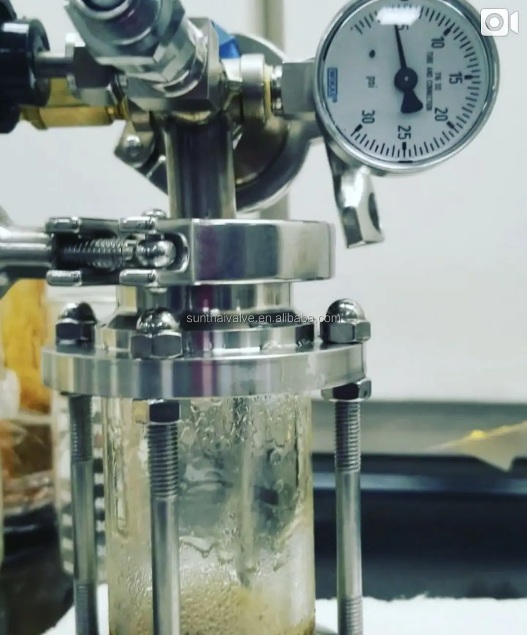 Tri Clamp Sight Glass With Desiccant Chamber And Protective Net For Bho