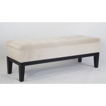 Amazon Com Upholstered Bench With Fold Out Sleeper And Casters