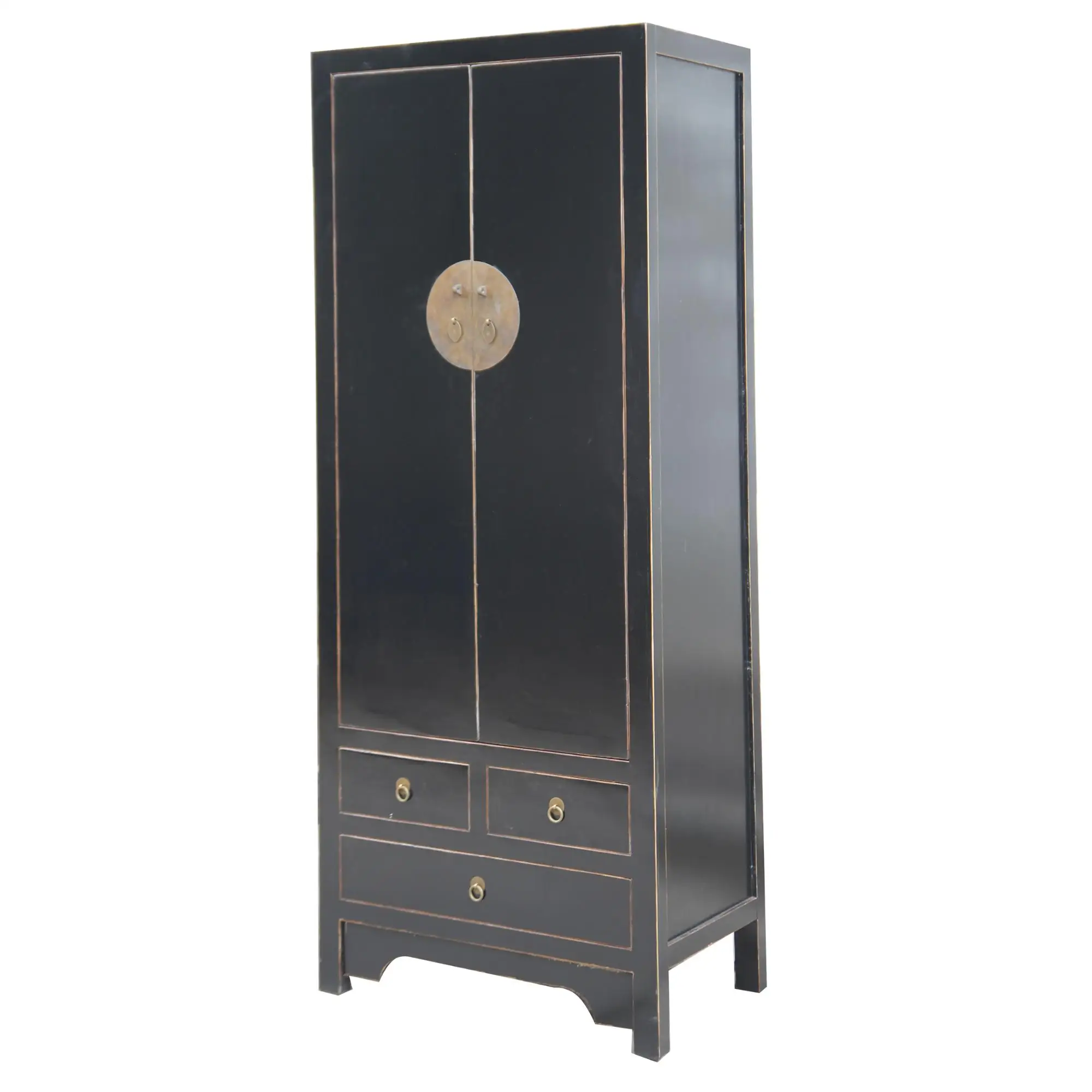 Chinese Antique Bedroom Furniture Solid Wood Black Closet Wardrobe Buy Antique Solid Wood Armoire Wardrobe Solid Wood Bedroom Hotel Wardrobe Chinese