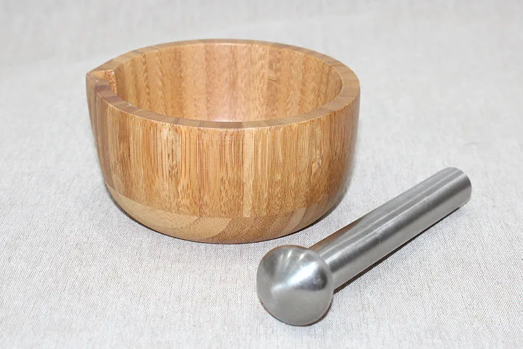 竹蒜碗用于厨具和竹餐具
