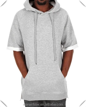 plain short sleeve hoodie