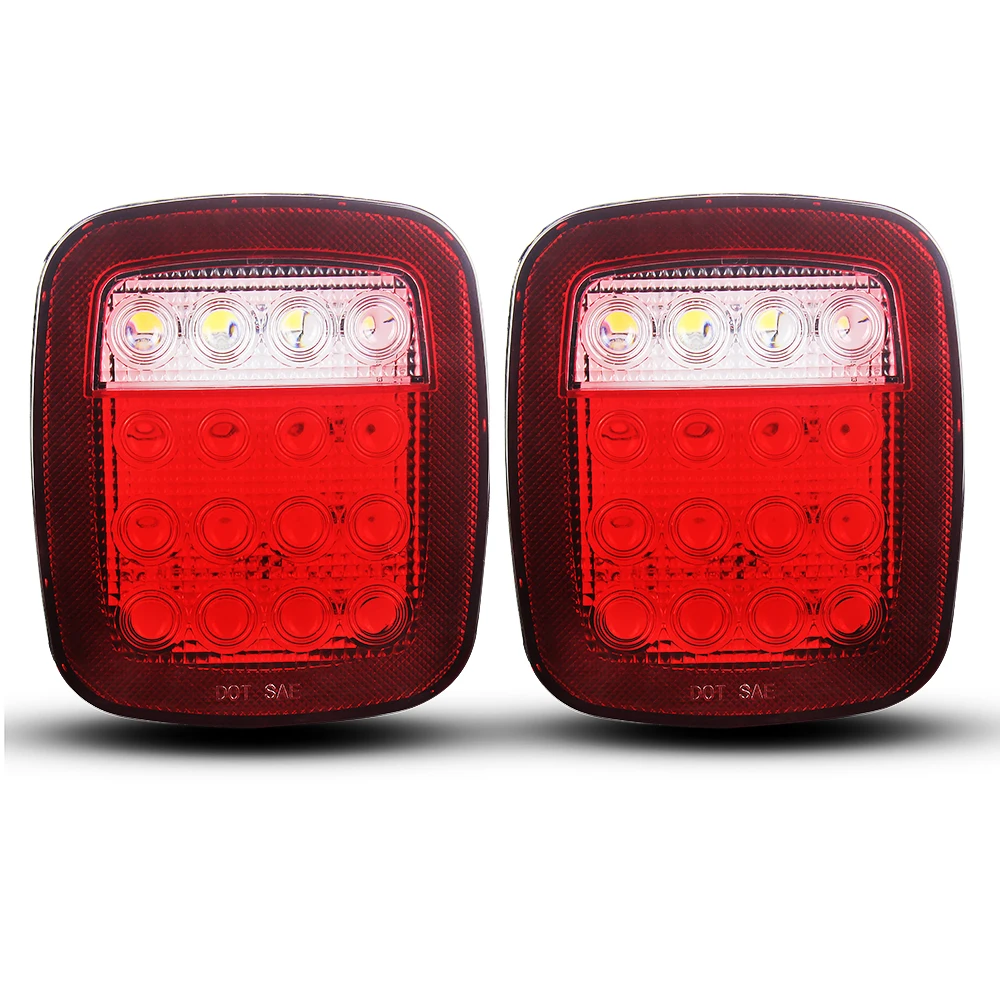Universal Led Turn Signal Tail Brake Light Kit Jeep For Truck Trailer