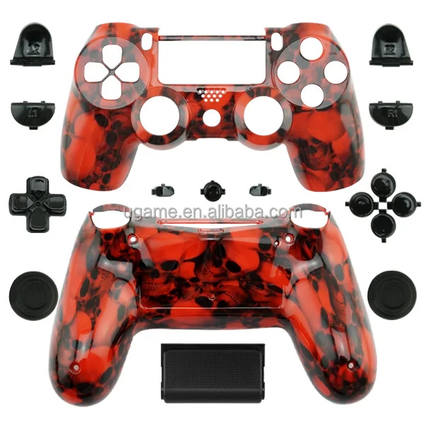 Red Skull Shell Case For Ps4 Controller Playstation Accessories No Brand Buy Ps4用 Ps4のためのホット販売アクセサリー ホット販売アクセサリーplastation 4 Product On Alibaba Com