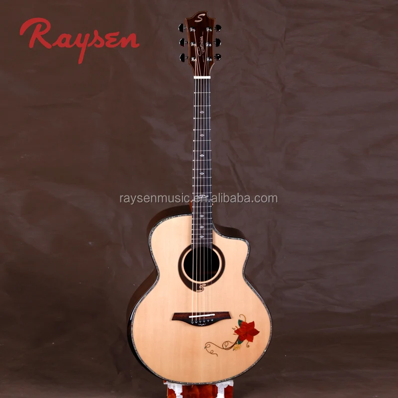 Quality Guitars For Sale 40 Inch Solid Wood With Engrave Flower Buy