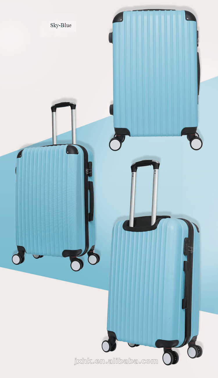 New Arrival Eminent Cheap 3 Pcs Luggage Travel Set Bag Abs Pc Trolley