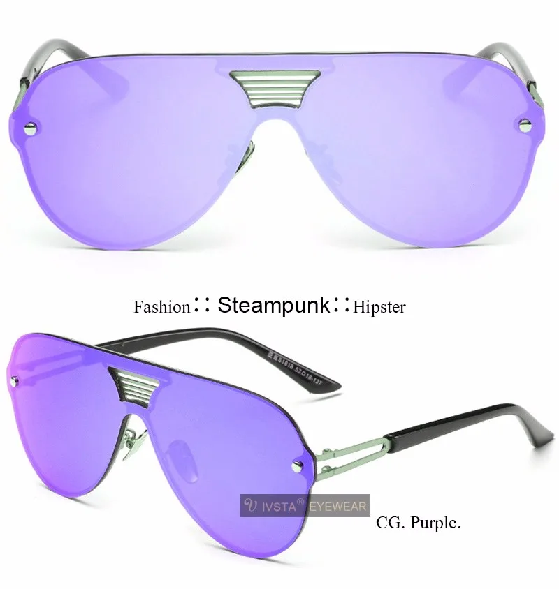 IVSTA Steampunk okulary przeciwsłoneczne dla mężczyzn męskie IVSTA Steampunk okulary przeciwsłoneczne dla mężczyzn męskie