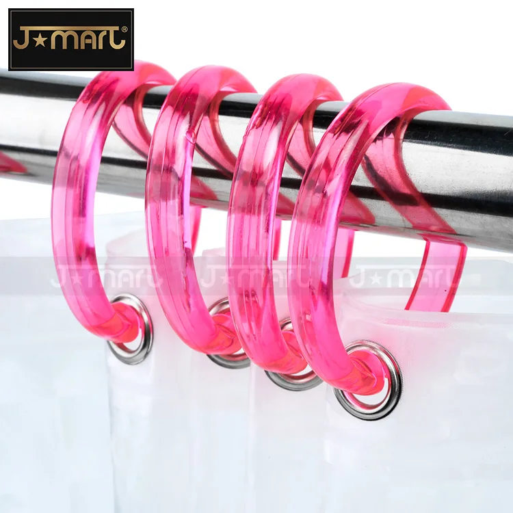 Clear Plastic Shower Curtain Rings With Heavy Duty Hooks Buy