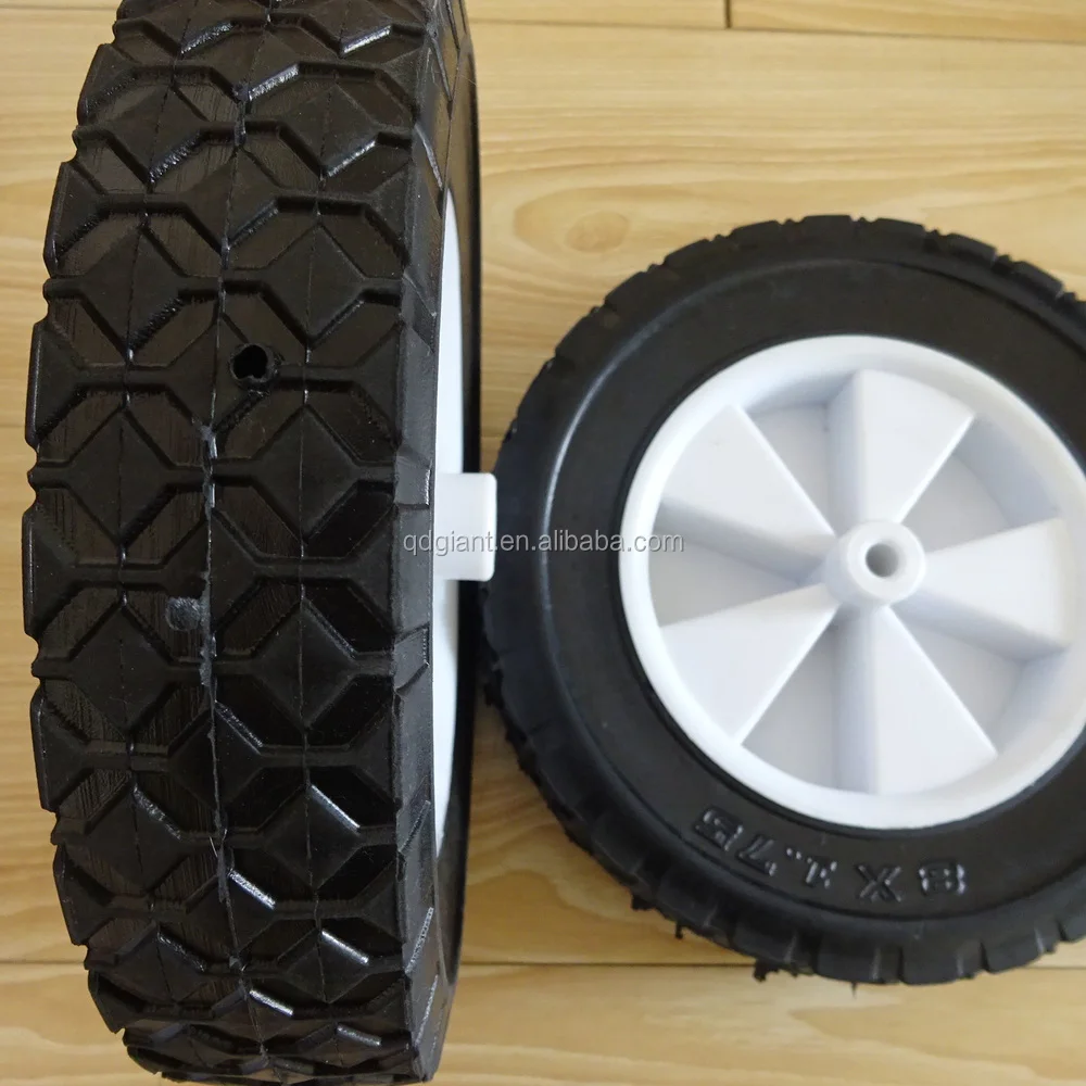 8inch small semi-pneumatic rubber wheel
