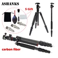 ASHNAKS Newer A28C Carbon Fiber 157cm 61 81 in Lightweight Portable Camera Tripod Monopod with 360