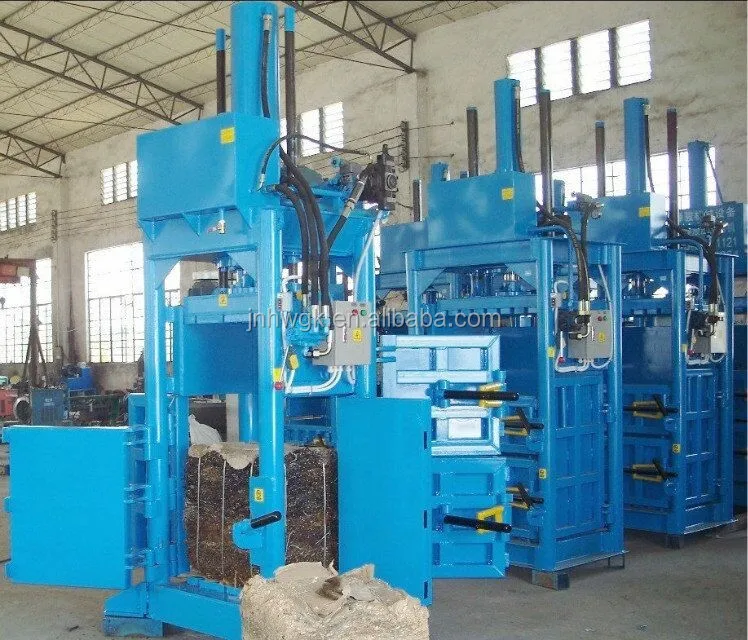 Press baler machine for used clothing HW-60Waste Paper Baler Machine,Vertical Press Packing Machine