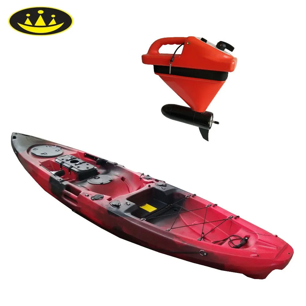 Plastic Single Kayak With Electric Motor,Big Hatch,Aluminum Chair Buy