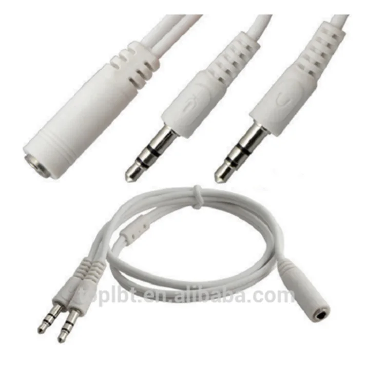 Wholesale 3.5mm Audio Jack Cable With Volume Control And Mic Flat Wired
