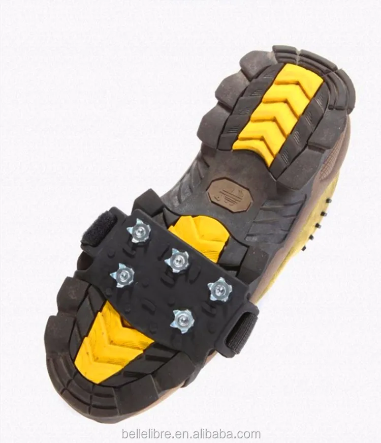 Delicate Snow Ice Climbing Anti Slip Shoes Spikes Grips Crampon Cleats ...