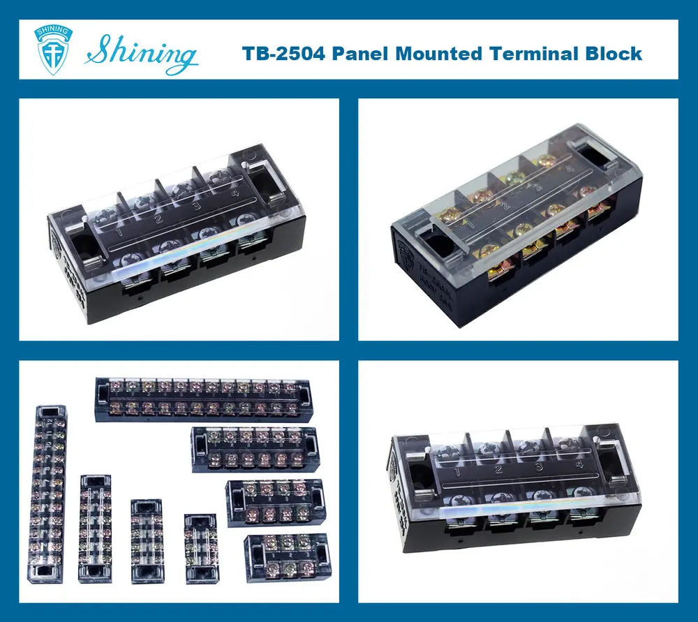 Tb-2504 25a 4-pin 6mm2 Industrial Transformer Terminal Block - Buy ...