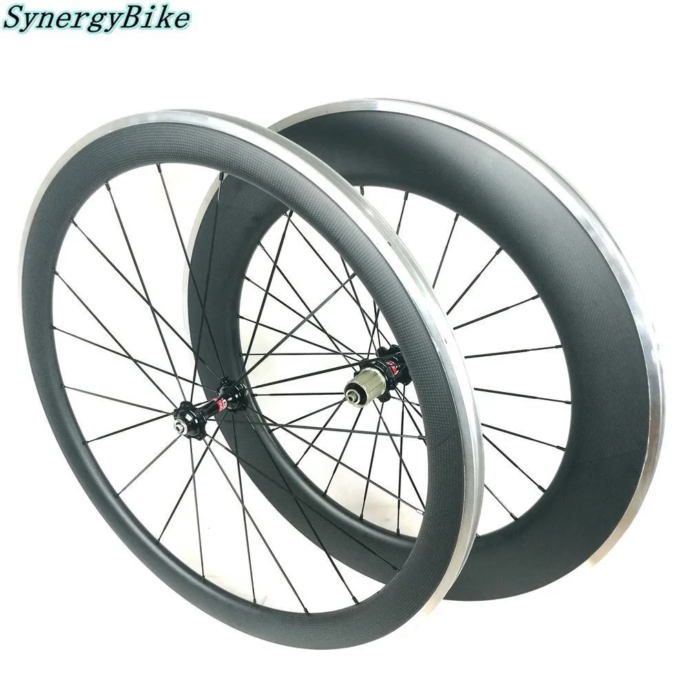 700c 23mm Width Clincher Bike Wheels Front 50mm Rear 90mm