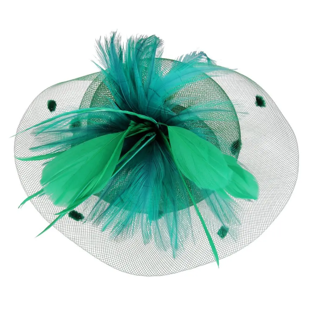 dark green wedding hat