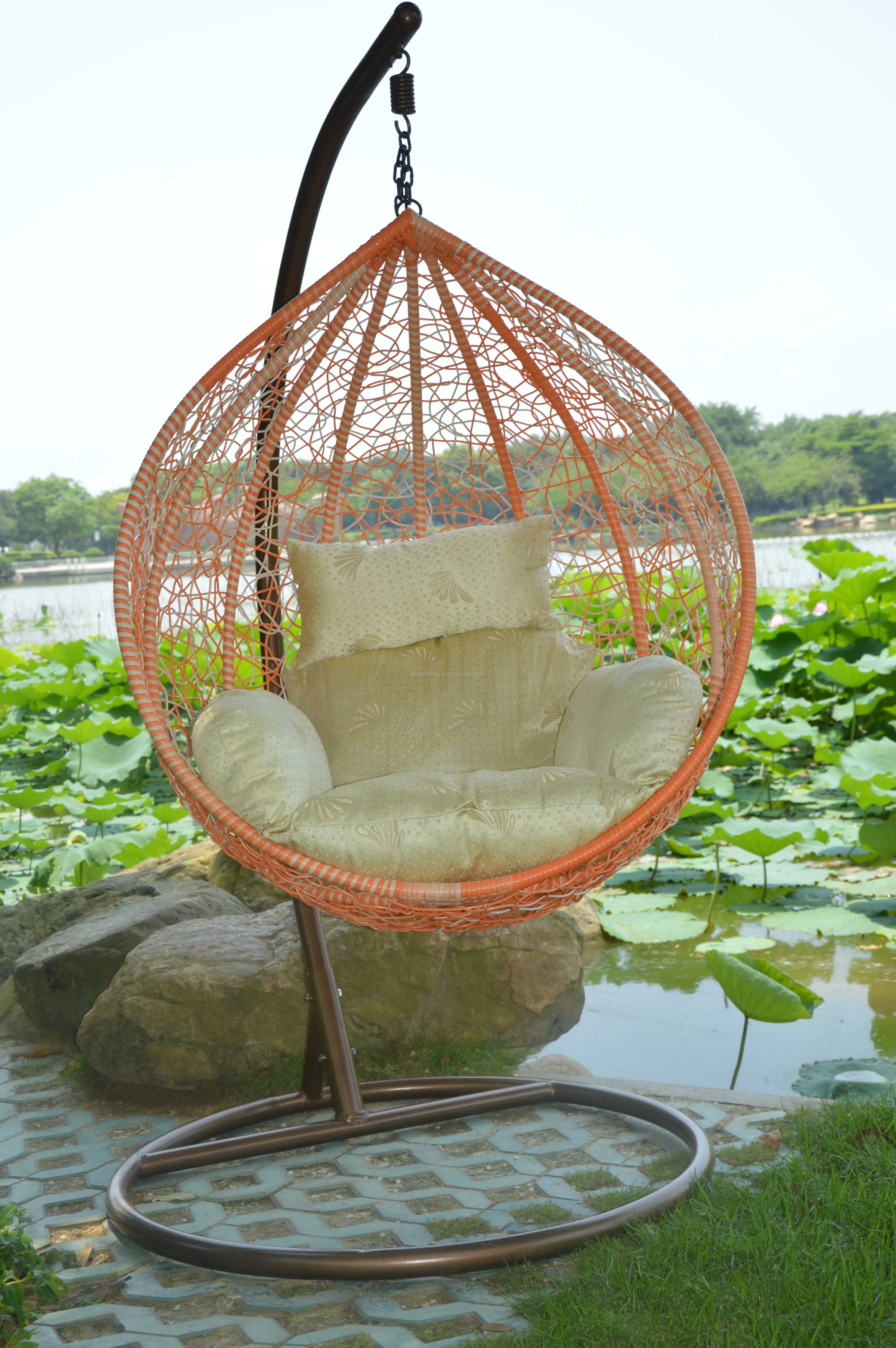 Outdoor Garden Swing Hanging Rattan Chair - Buy Hanging Rattan Chair