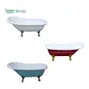 GreenGoods Bath Factory Square Clawfoot Color Bathtubs With Tub Feet