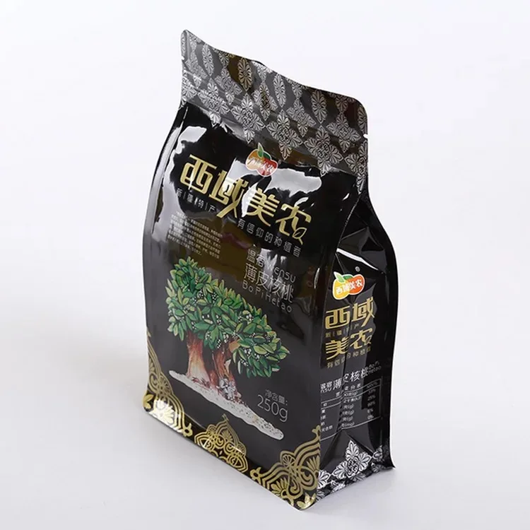 Wholesale customized printing design red dates spice snack nut packaging plastic food high quality packaging bag