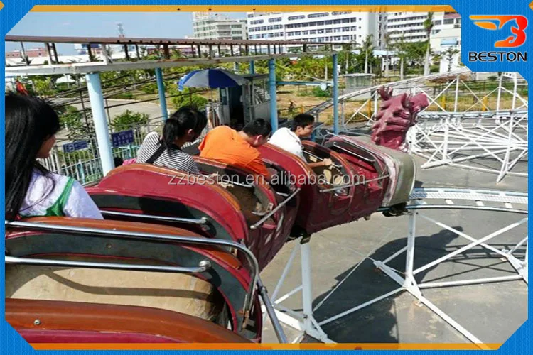Children Fairground Game Ride Popular Slide Dragon Roller Coaster For