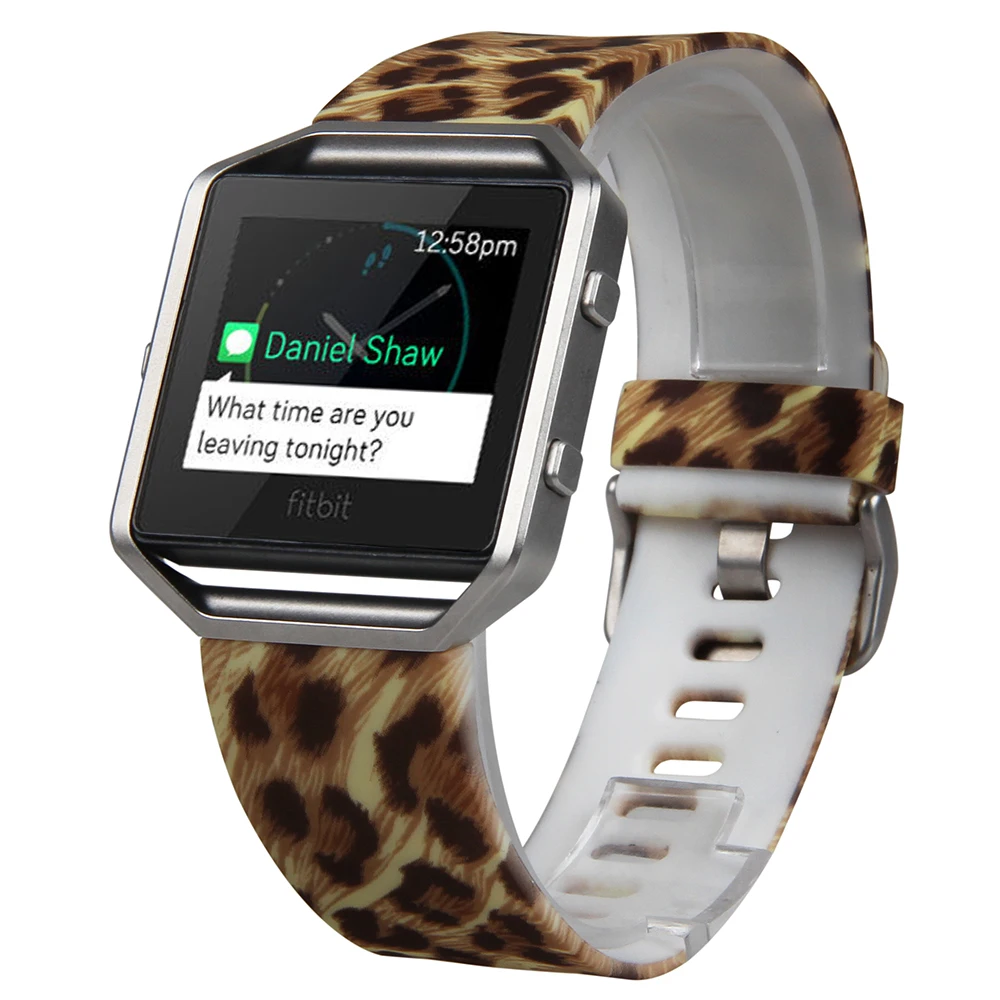 leopard print fitbit blaze band