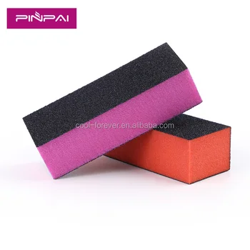 Sponge 3 Sided Buffer Nail Colorful Whole Block Sponge 3 Sided Buffer Nail Colorful Whole Block