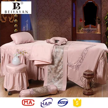 Massage Table Sheet Sets Pink Cotton Bedding Sets For Spa Store ... Massage Table Sheet Sets Pink Cotton Bedding Sets For Spa Store ...