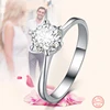 925 Sliver18K White Gold Plated Cubic Zirconia Infinity Love Eternity Engagement Wedding Diamond Ring