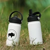 Water Bottles Drinkware Type #304 SS Double Walled Insulated Thermos Custom Printed & LOGO White