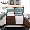 Classic plaid patchwork 3pcs comforter sets