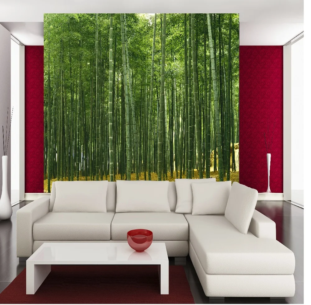 Sfondi 3d decorazione di carte da parati di bambù di bambù di ...