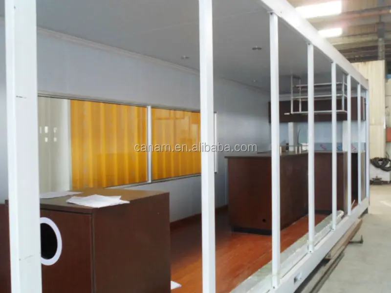 20ft/40ft prefabricated moving container house for coffee shop