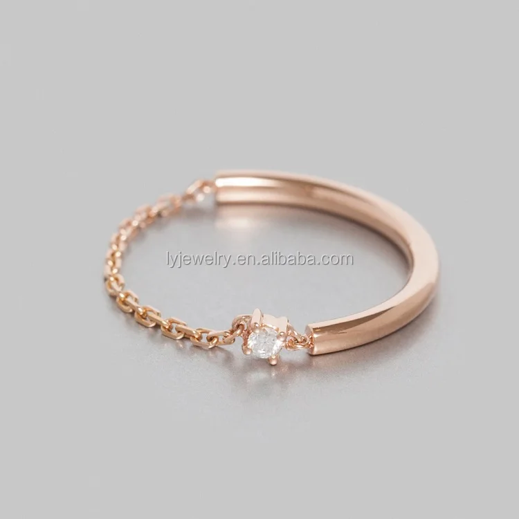 Unique 925 Silver Ring With Black Stone Gold Ring Design For Couples LYR0221