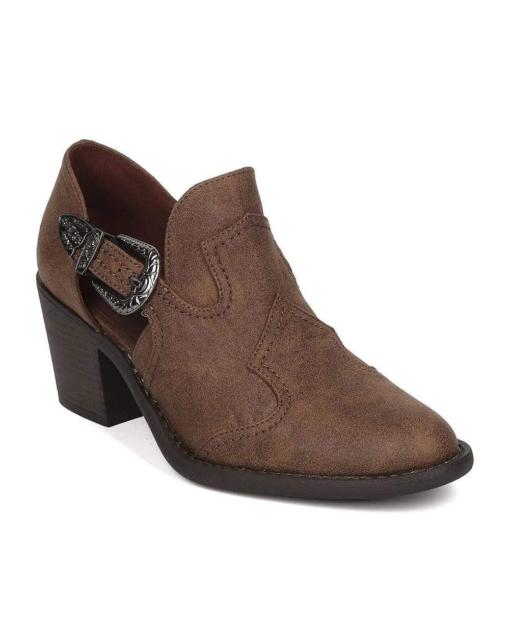 high heel western booties