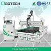 Roctech automatic changing tools on linear RC1325-ATC cnc router machine for woodworking