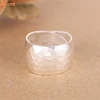SLand Jewelry Manufacturer Low MOQ wholesale powerful solid 925 sterling silver fashion rings hammered for Men finger
