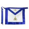 Past Master apron Embroidered Logo Apron Masonic Regalia Customize White Cotton Apron