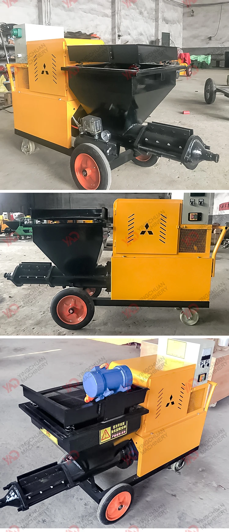 Mortar and plaster electrical piston mortar screw mortar spray used plaster pump