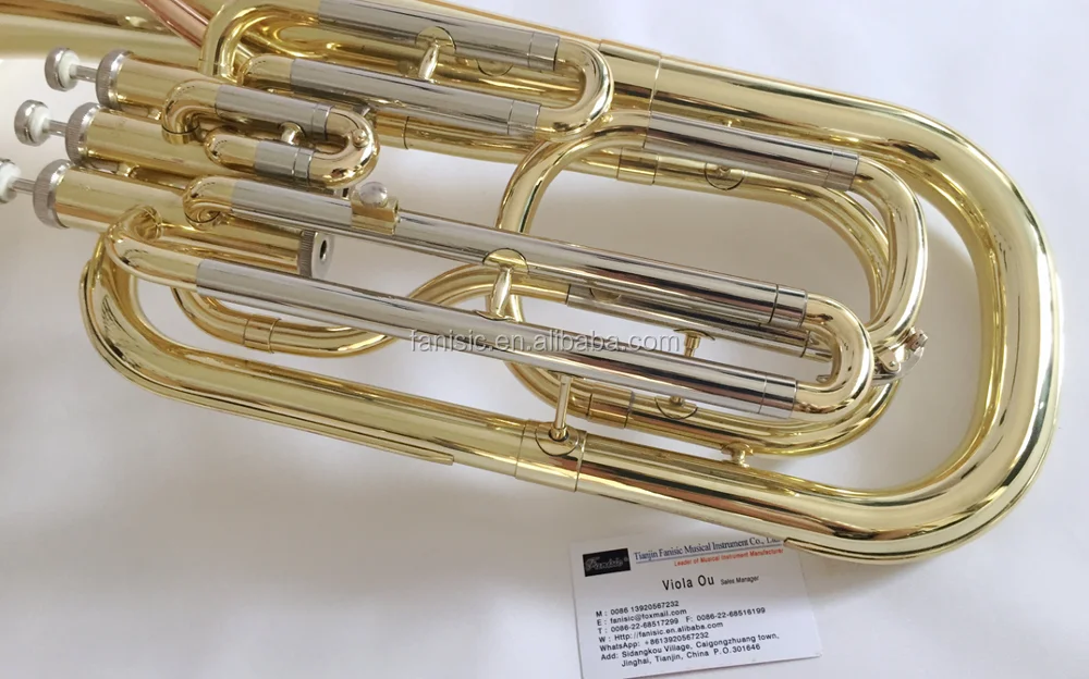 3 Piston Valve Baritone Music Instrument/baritone Horn/marching