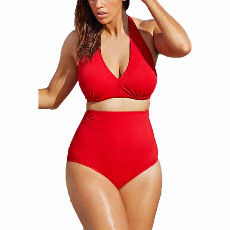 high waisted bikini for big bust